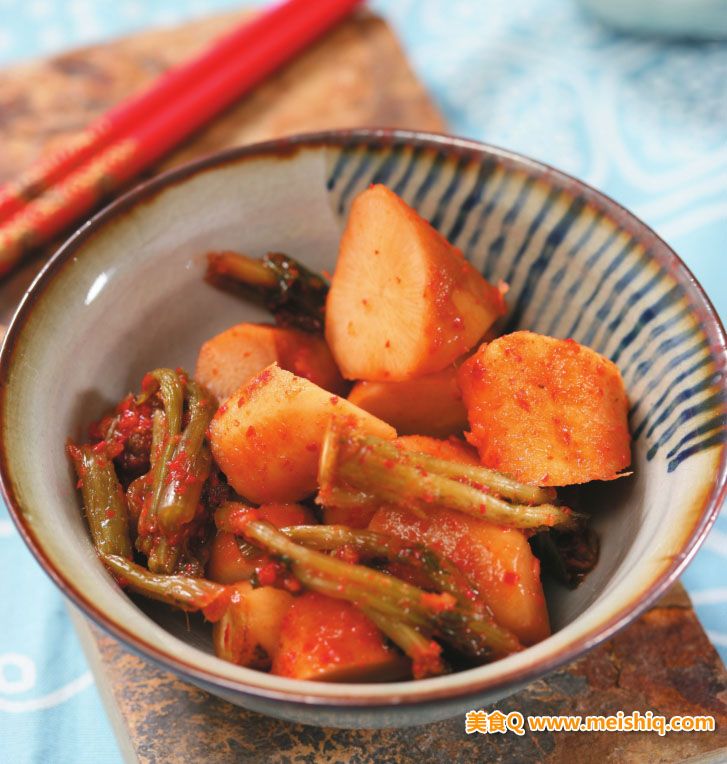 韩式萝卜泡菜的腌制方法